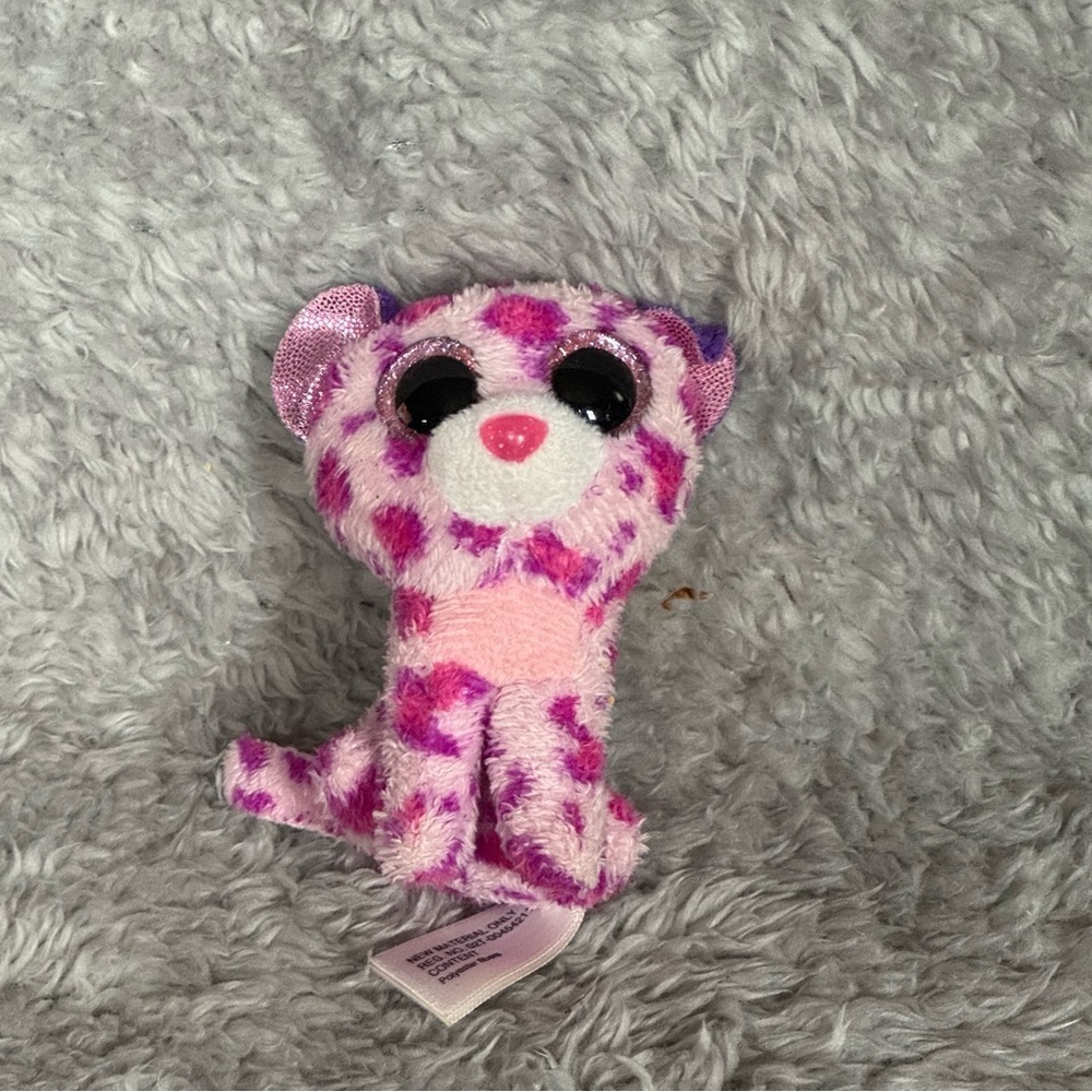 Ty Teenie Beanie Boo Glamour Pink Leopard Plush McDonald’s Toy Spotted Cat